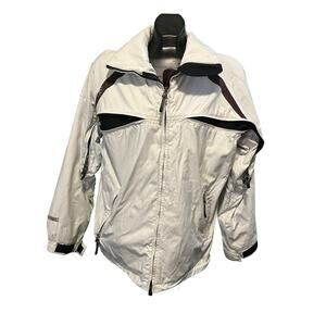 Bonfire Women’s Snowboard Ski Jacket Small White Waterproof Gold Series